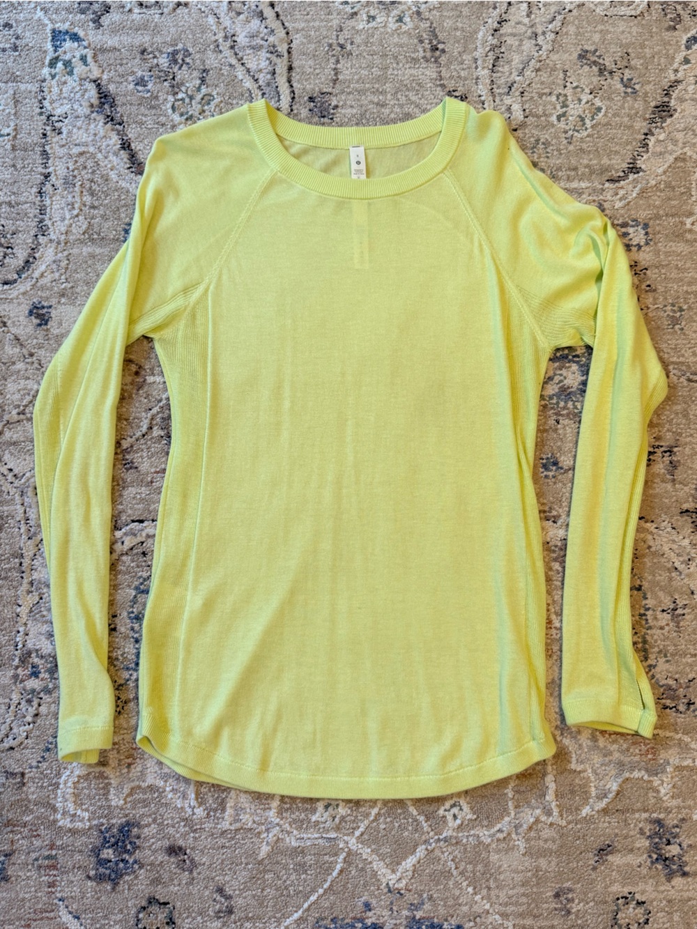 Lululemon athletics Long-Sleeve Lightweight Sheer Sweater in Lime